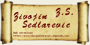 Živojin Sedlarević vizit kartica